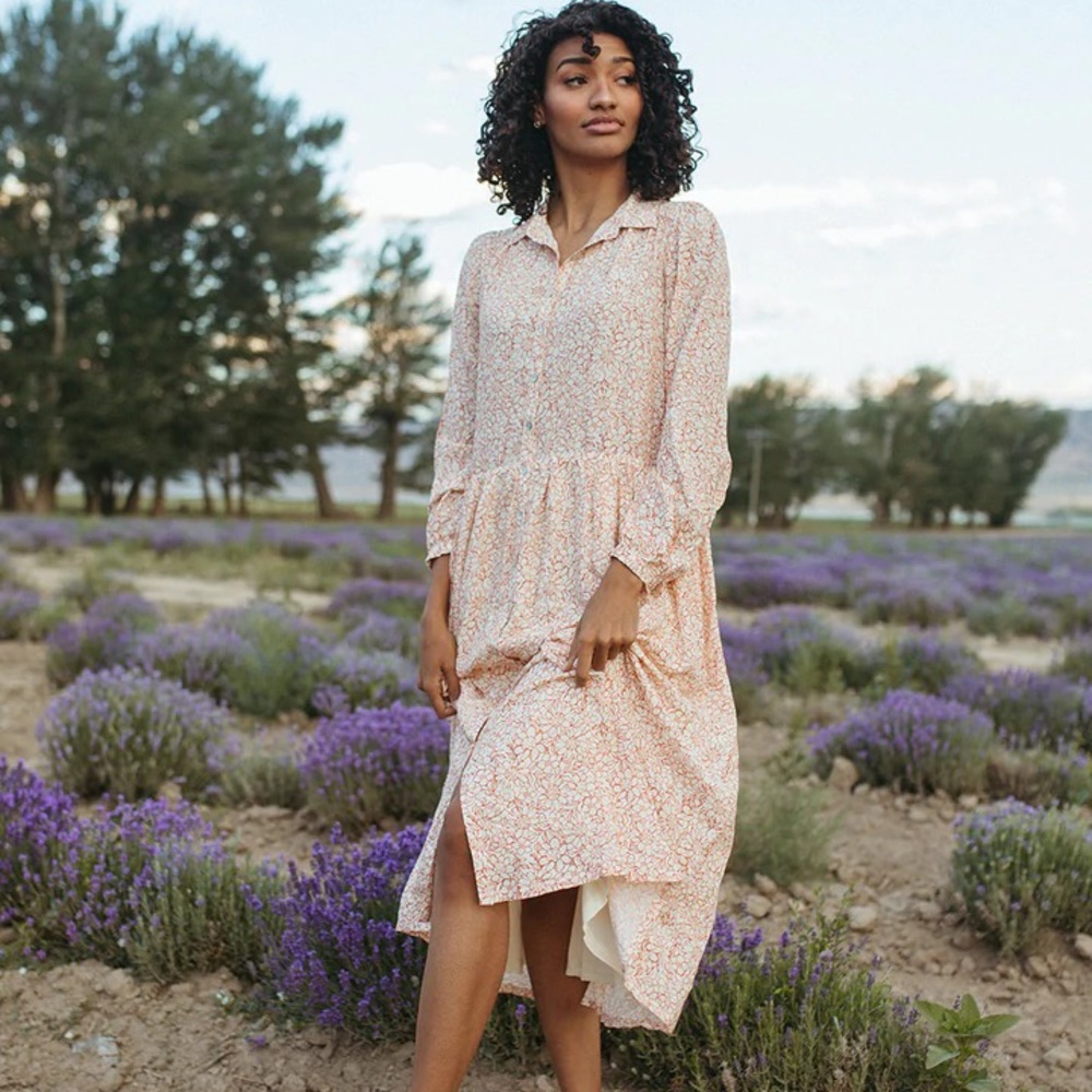 EUC The Garden Party Floral Dress in Dusty Large